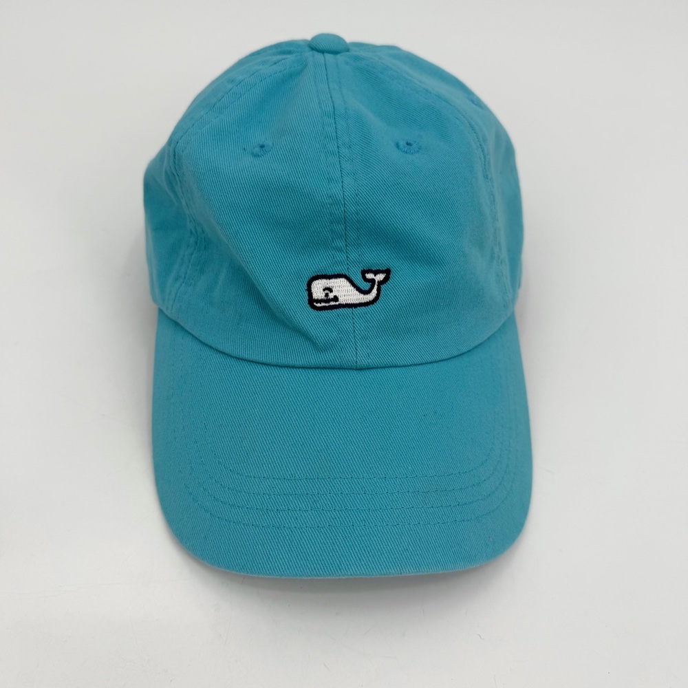 Vineyard Vines Hat Baseball Cap Adult Blue Cotton Whale Logo Strap Adjustable